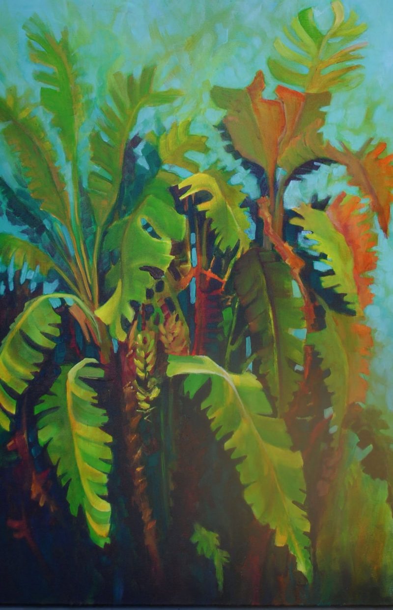 Banana Grove 2, painting by Phyllis Charles