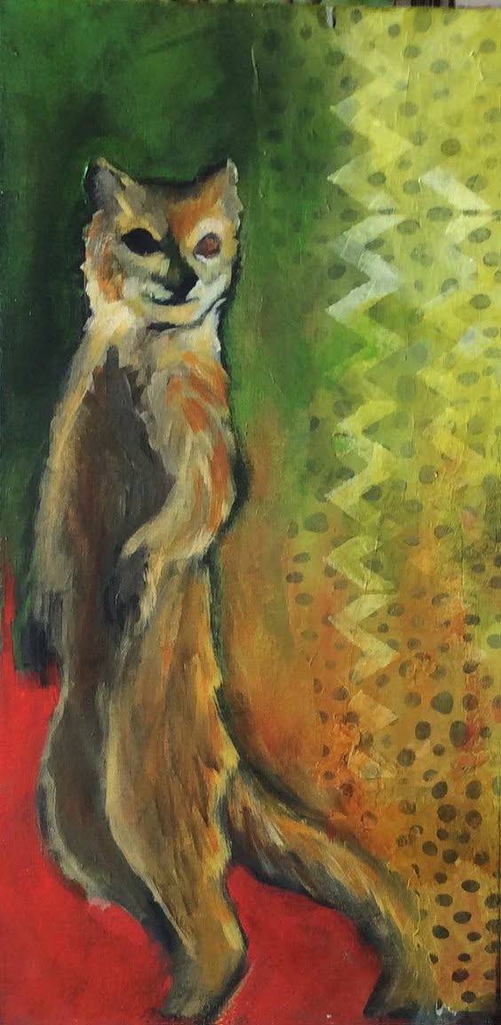 Mongoose 2, painting by Phyllis Charles