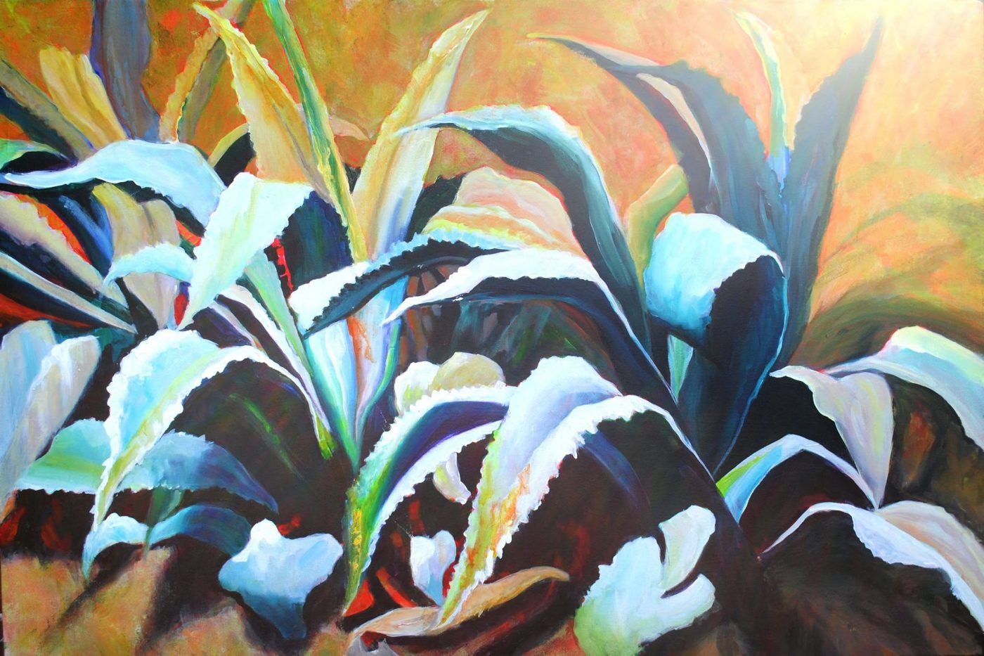 Agave, painting by Phyllis Charles