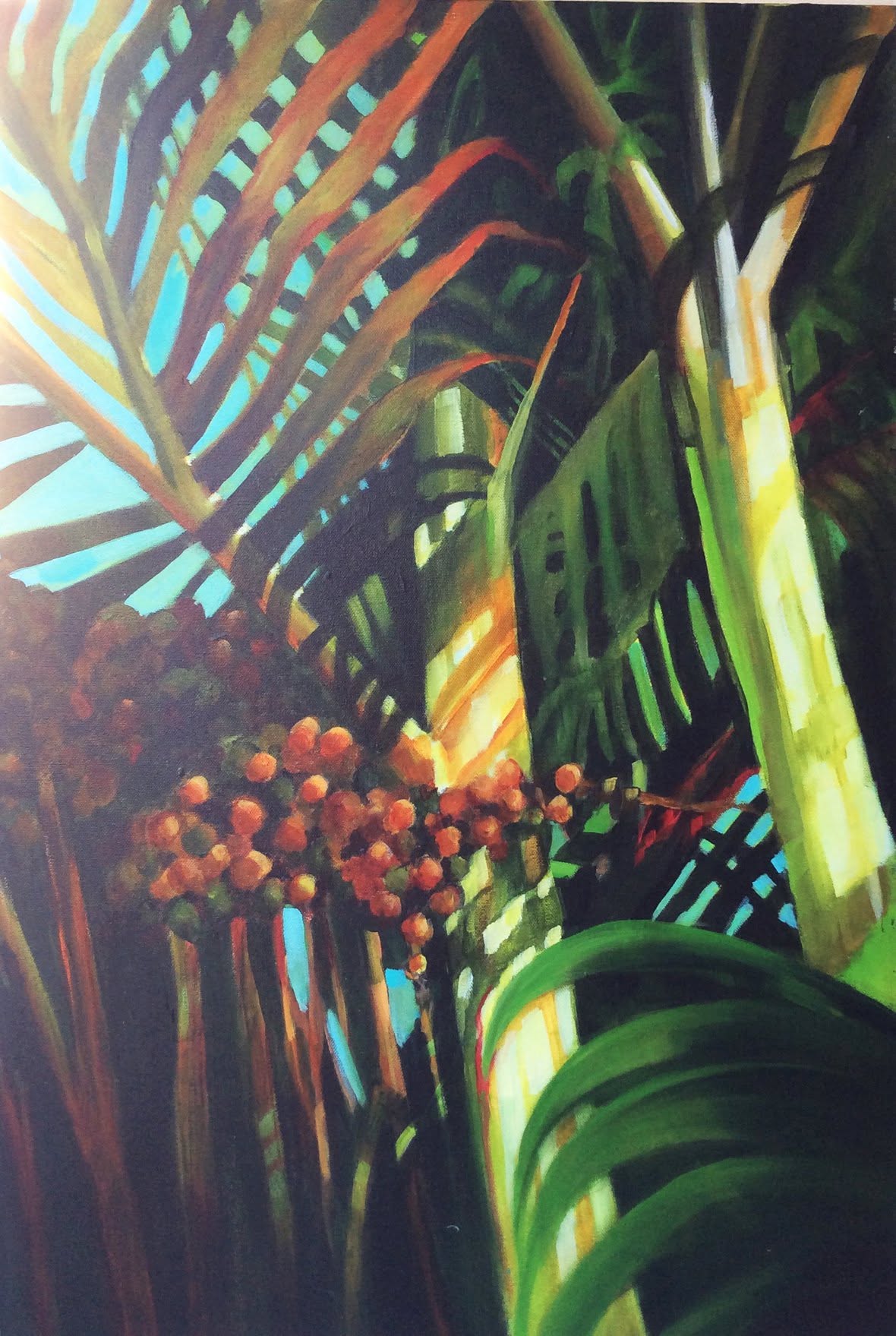 Areca Palm, painting by Phyllis Charles