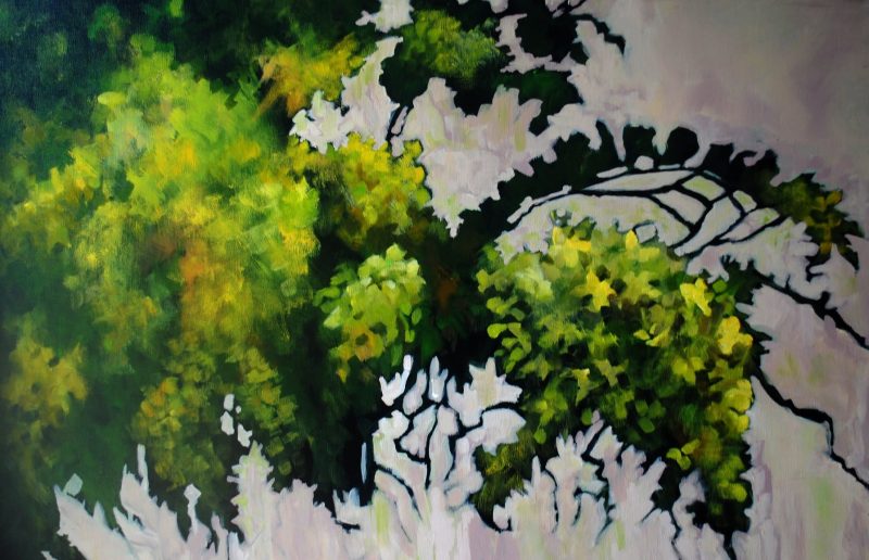 Cassia fistula 2, painting by Phyllis Charles