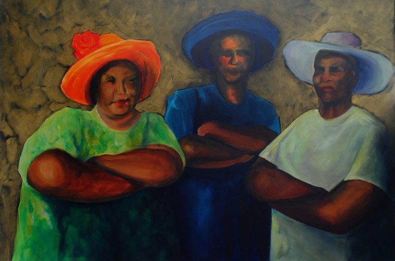 Defensoras de la Virtud, painting by Phyllis Charles