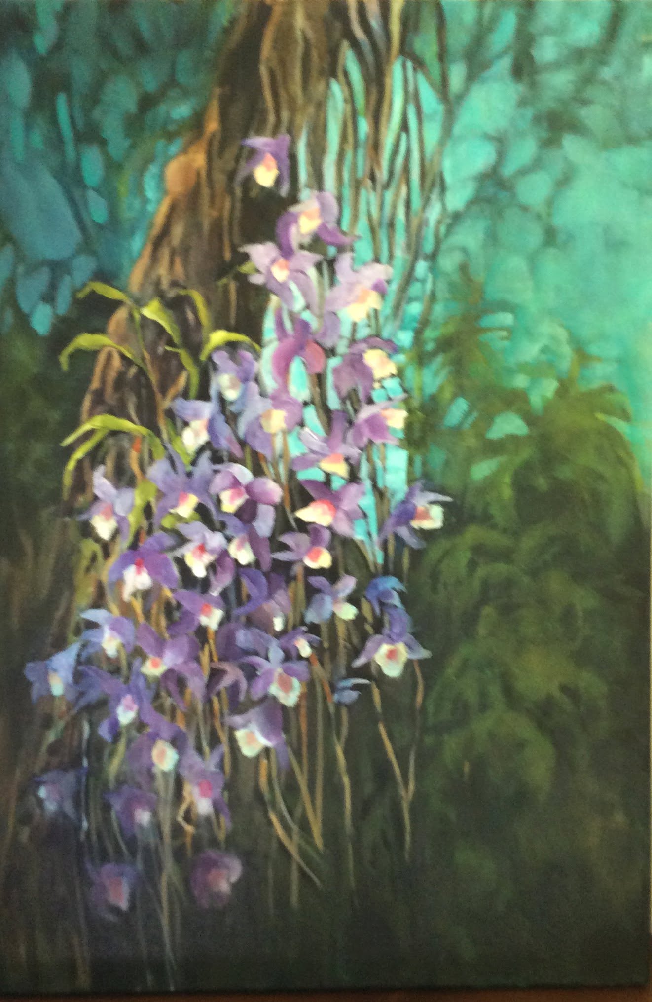 Dendrobium, painting by Phyllis Charles