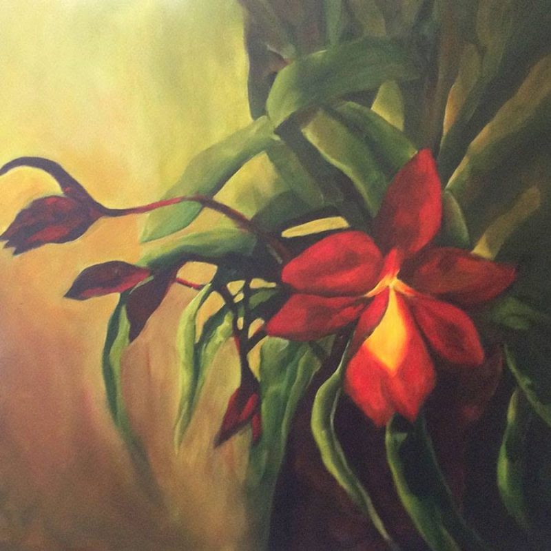 Lea Ann’s Orchid, painting by Phyllis Charles