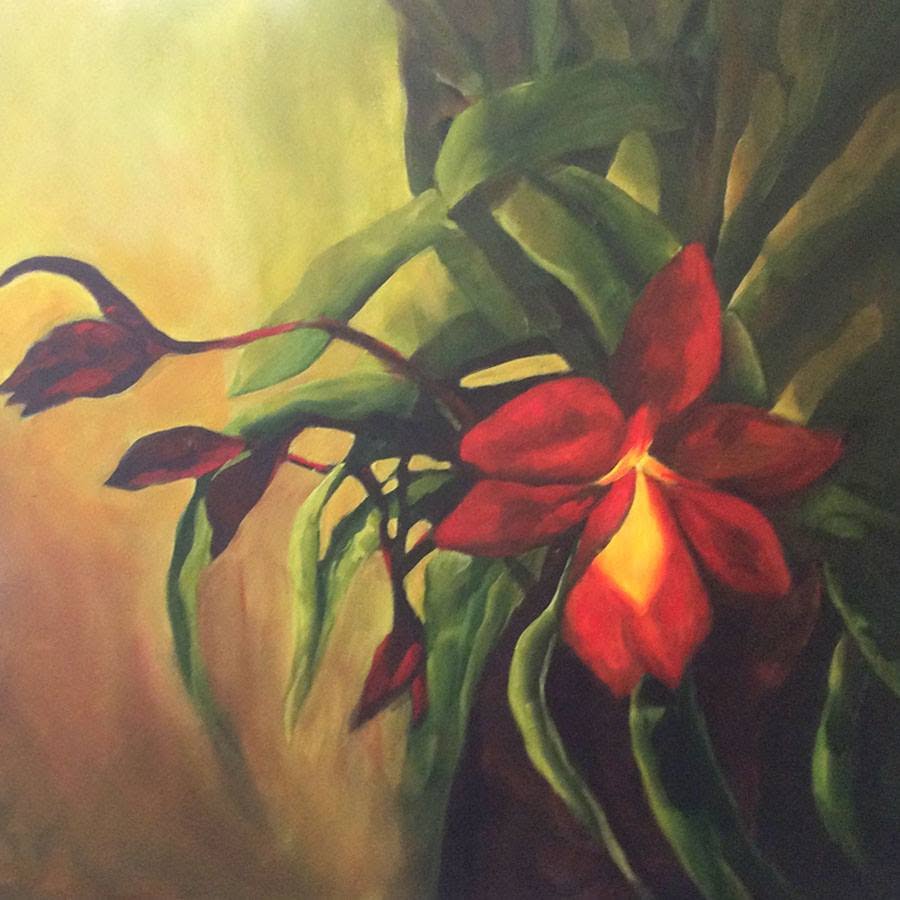Lea Ann’s Orchid, painting by Phyllis Charles