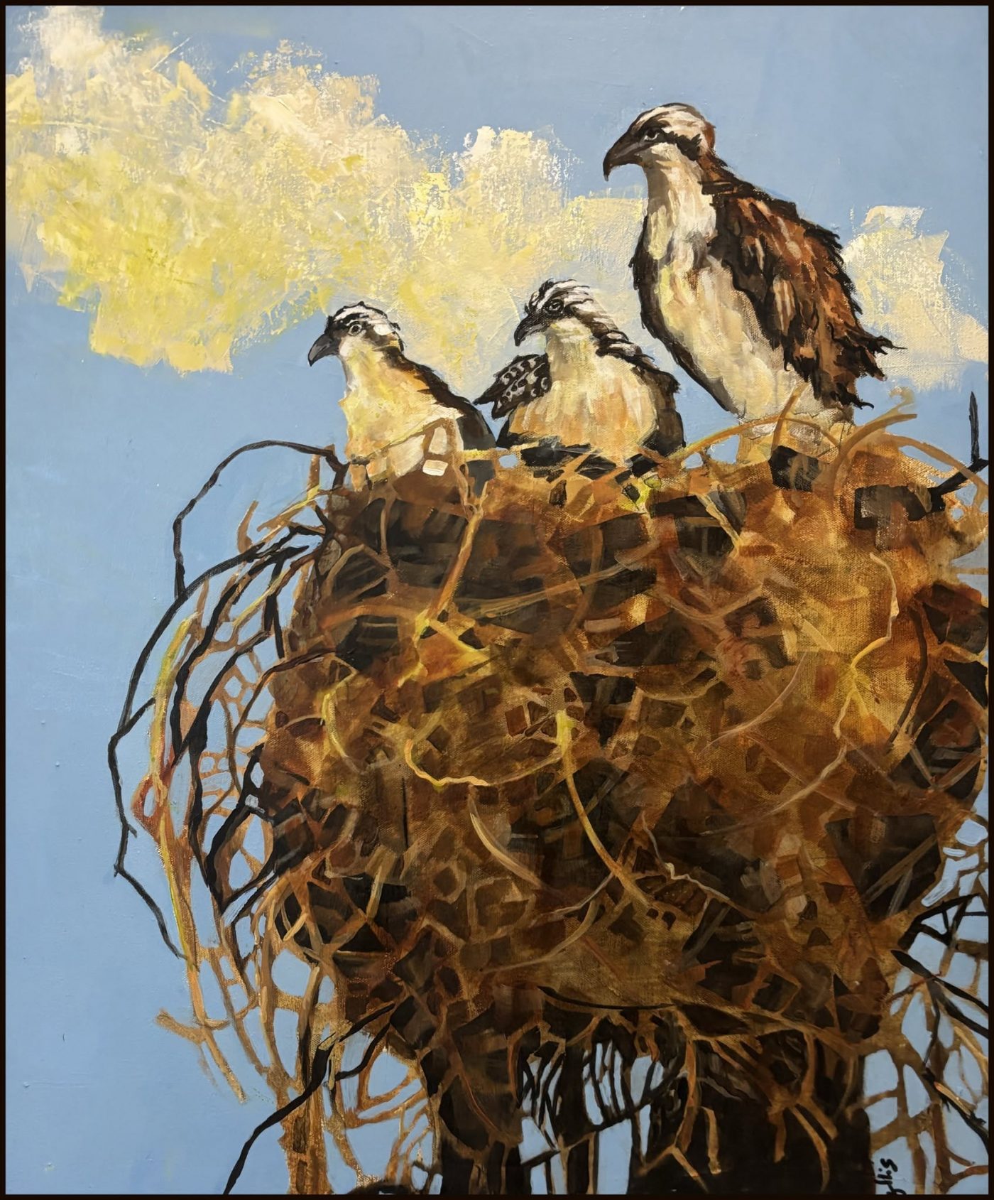 On Alert, painting by Phyllis Charles