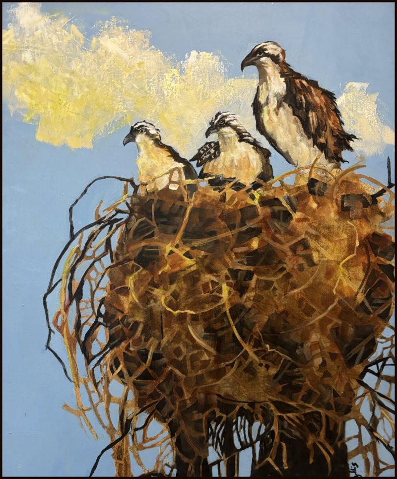 On Alert, painting by Phyllis Charles