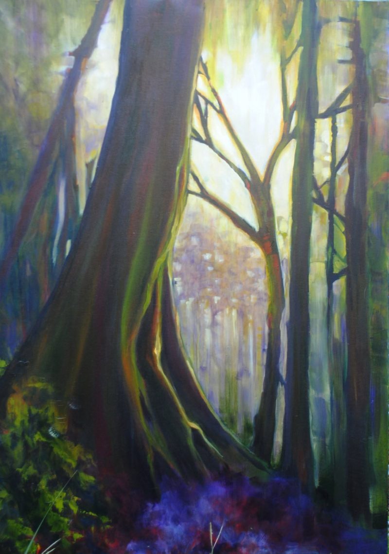 Rainforest Kapok, painting by Phyllis Charles