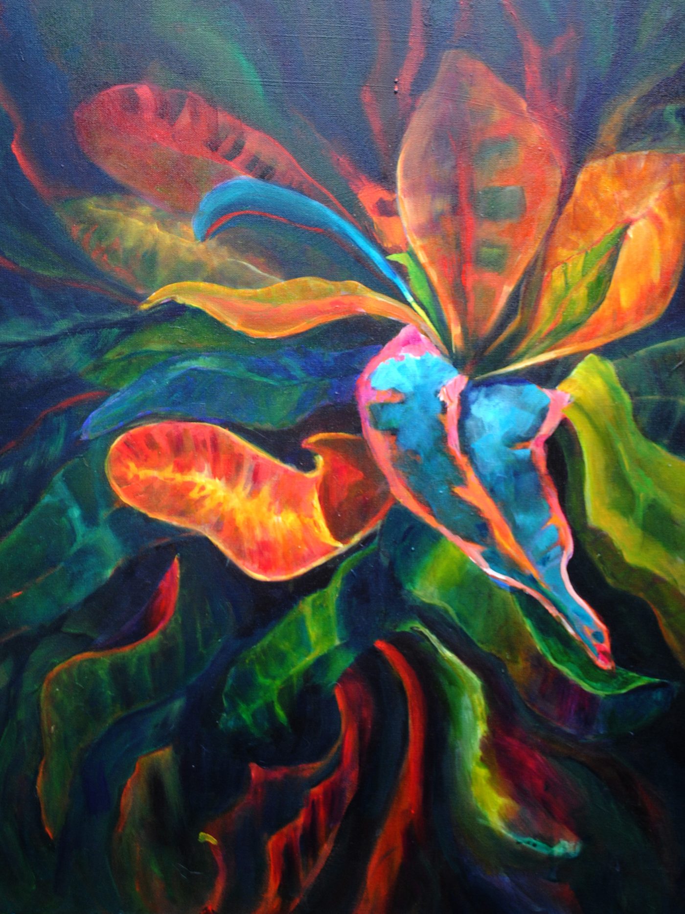 Ribbons, painting by Phyllis Charles