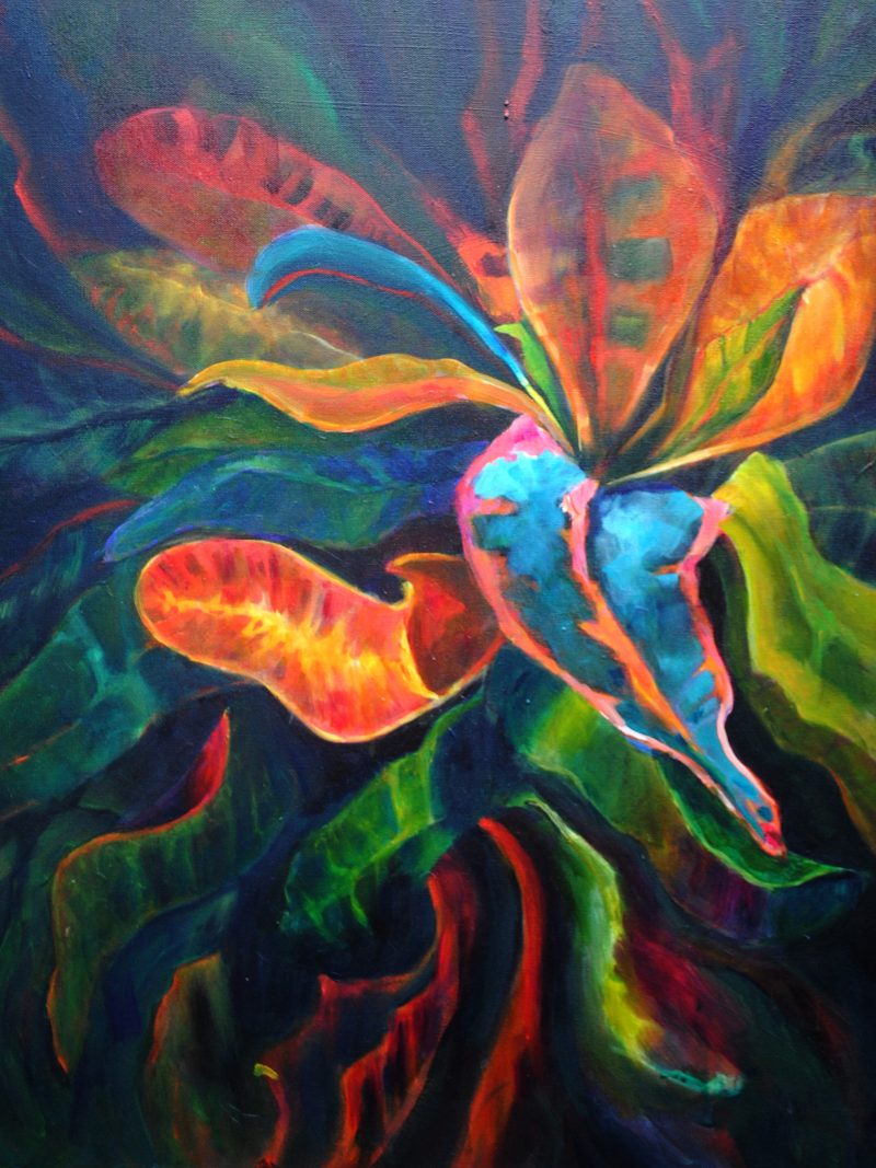 Ribbons, painting by Phyllis Charles