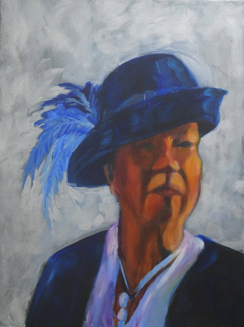 Thelma, painting by Phyllis Charles