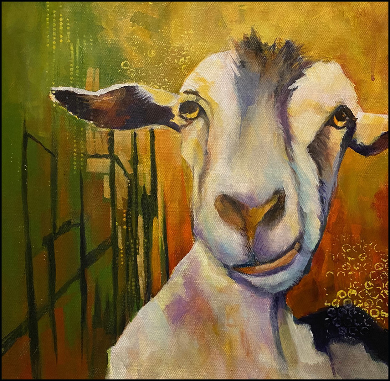 Wazzup Mehson, painting by Phyllis Charles