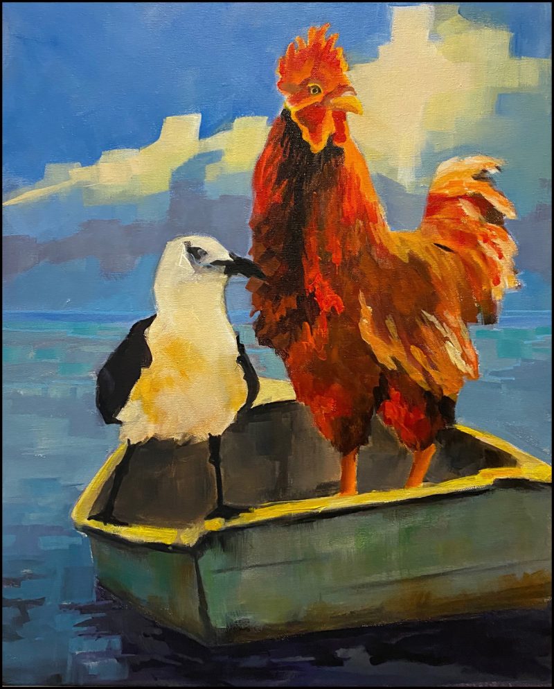 Adrift, painting by Phyllis Charles