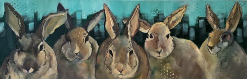 Advance Squad, painting by Phyllis Charles