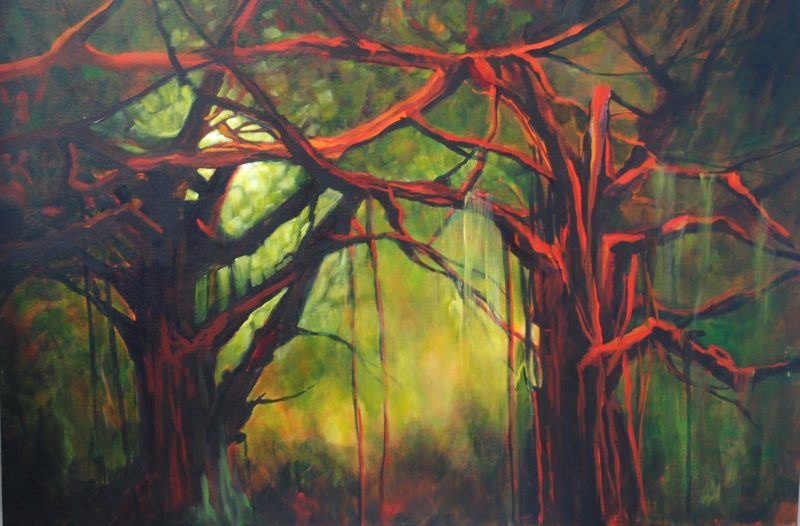 Banyan, painting by Phyllis Charles
