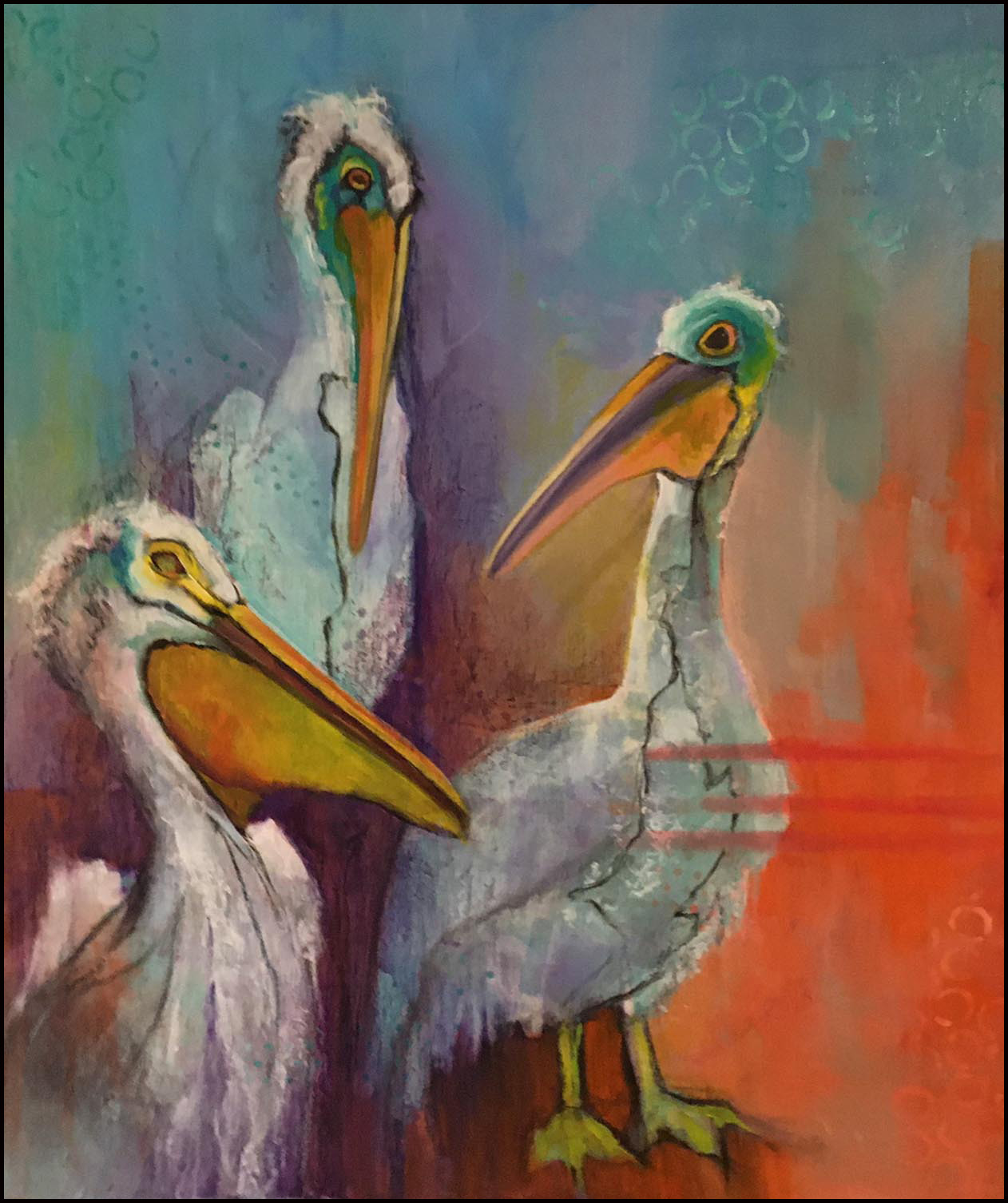 Council of Sages, painting by Phyllis Charles