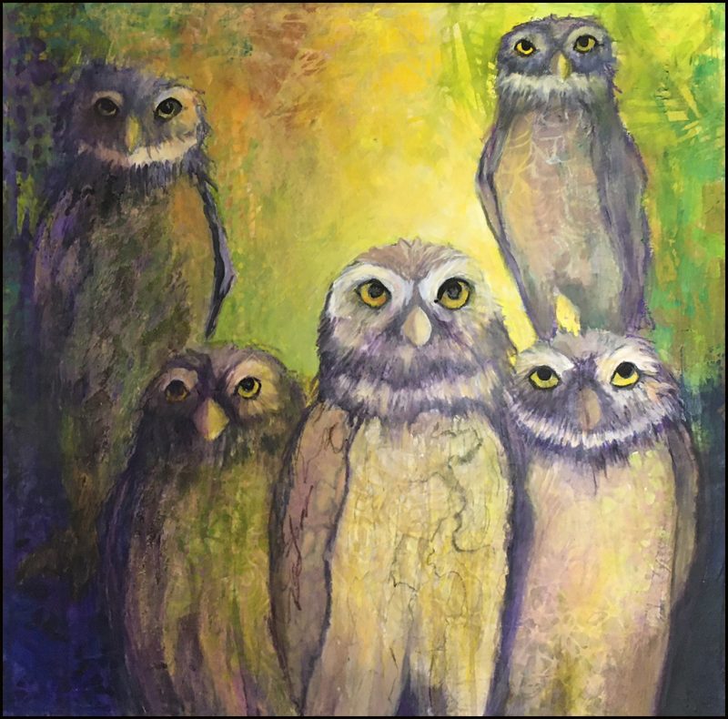 Hooters, painting by Phyllis Charles
