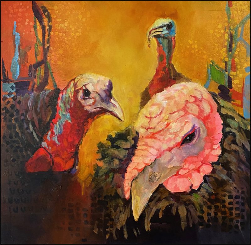 An Invitation to Dinner Means What Exactly?, painting by Phyllis Charles