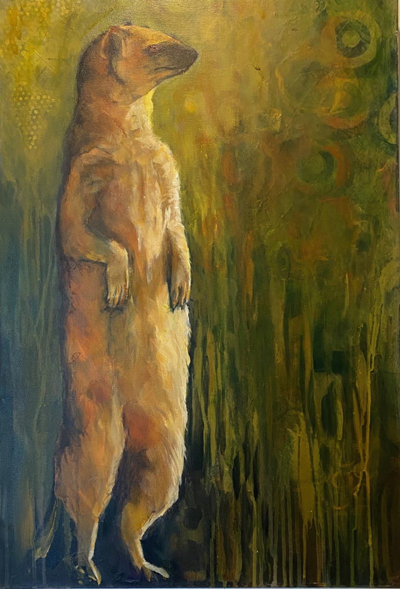 Mongoose Mon, painting by Phyllis Charles