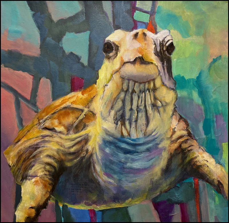 Off the Wall, painting by Phyllis Charles