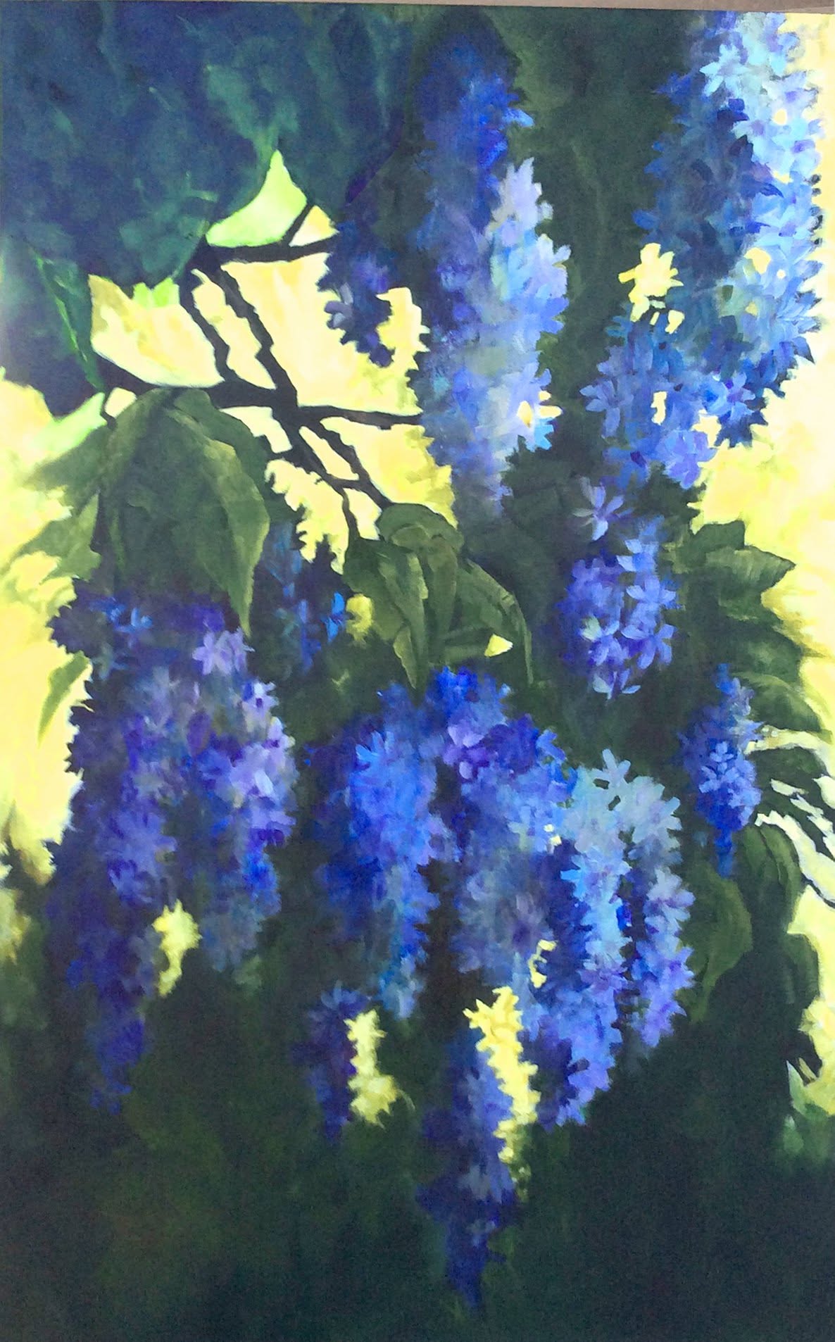 Petrea 2, painting by Phyllis Charles