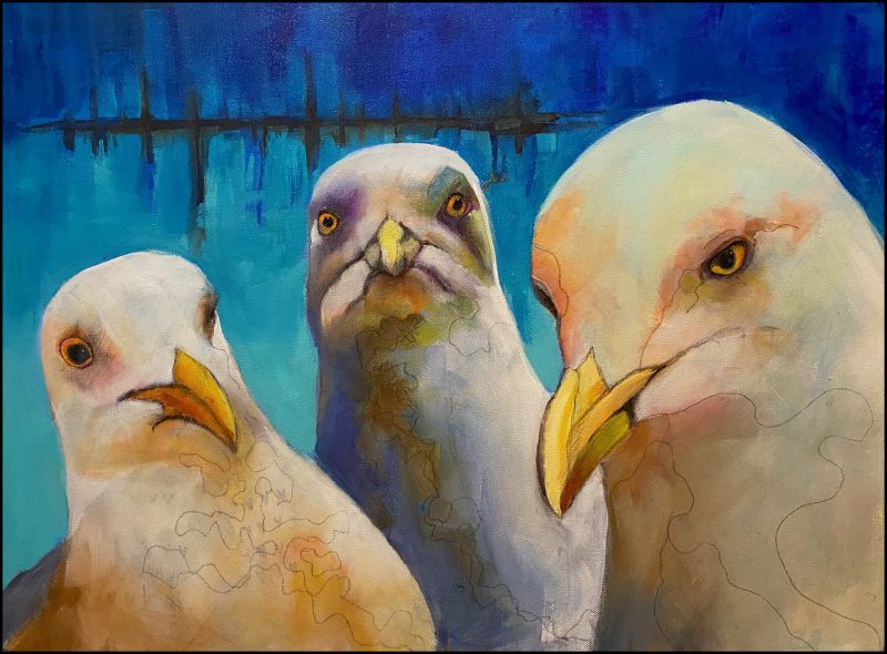 Pick Up Your Trash, painting by Phyllis Charles