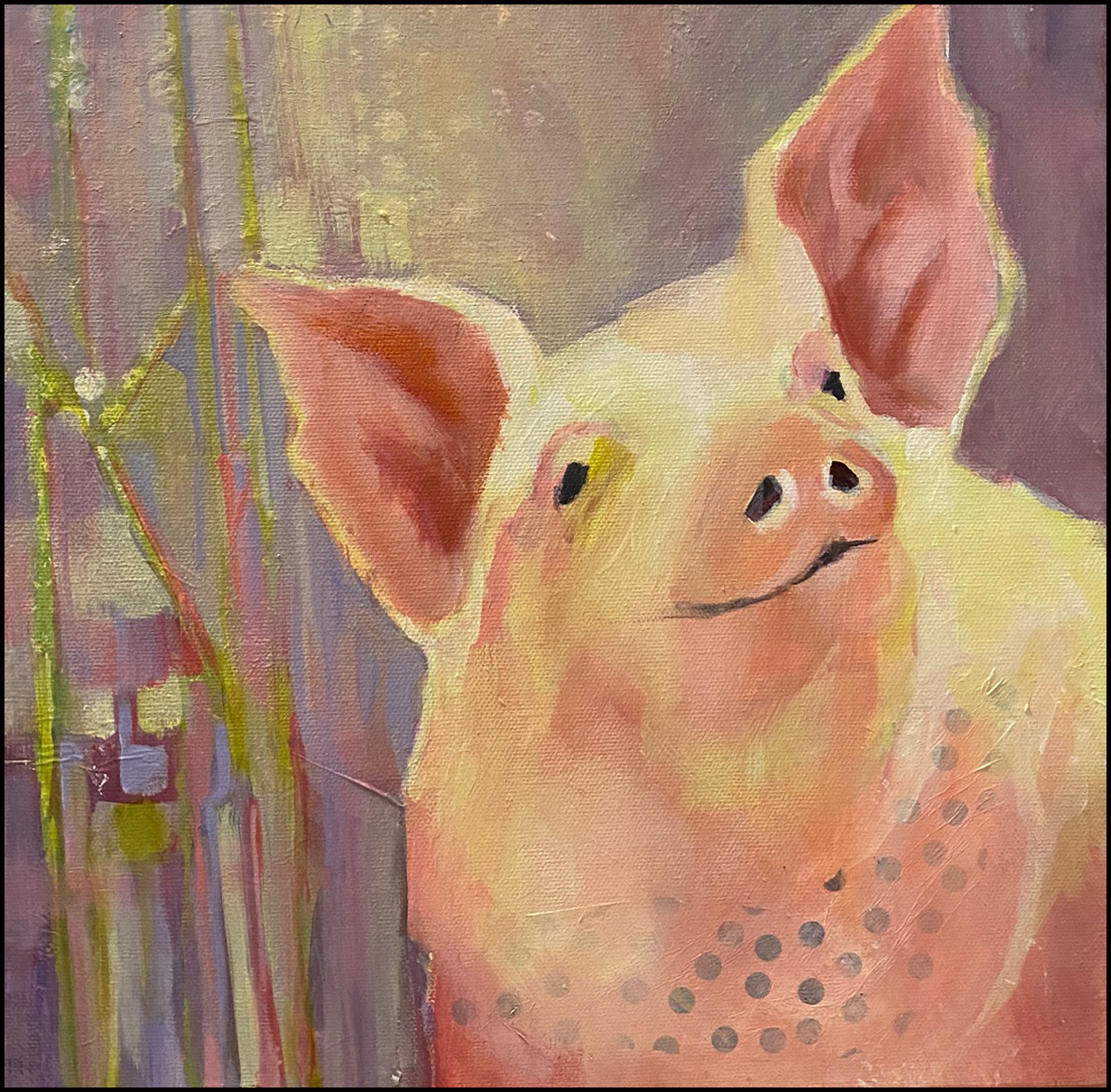 Pretty In Pink, painting by Phyllis Charles