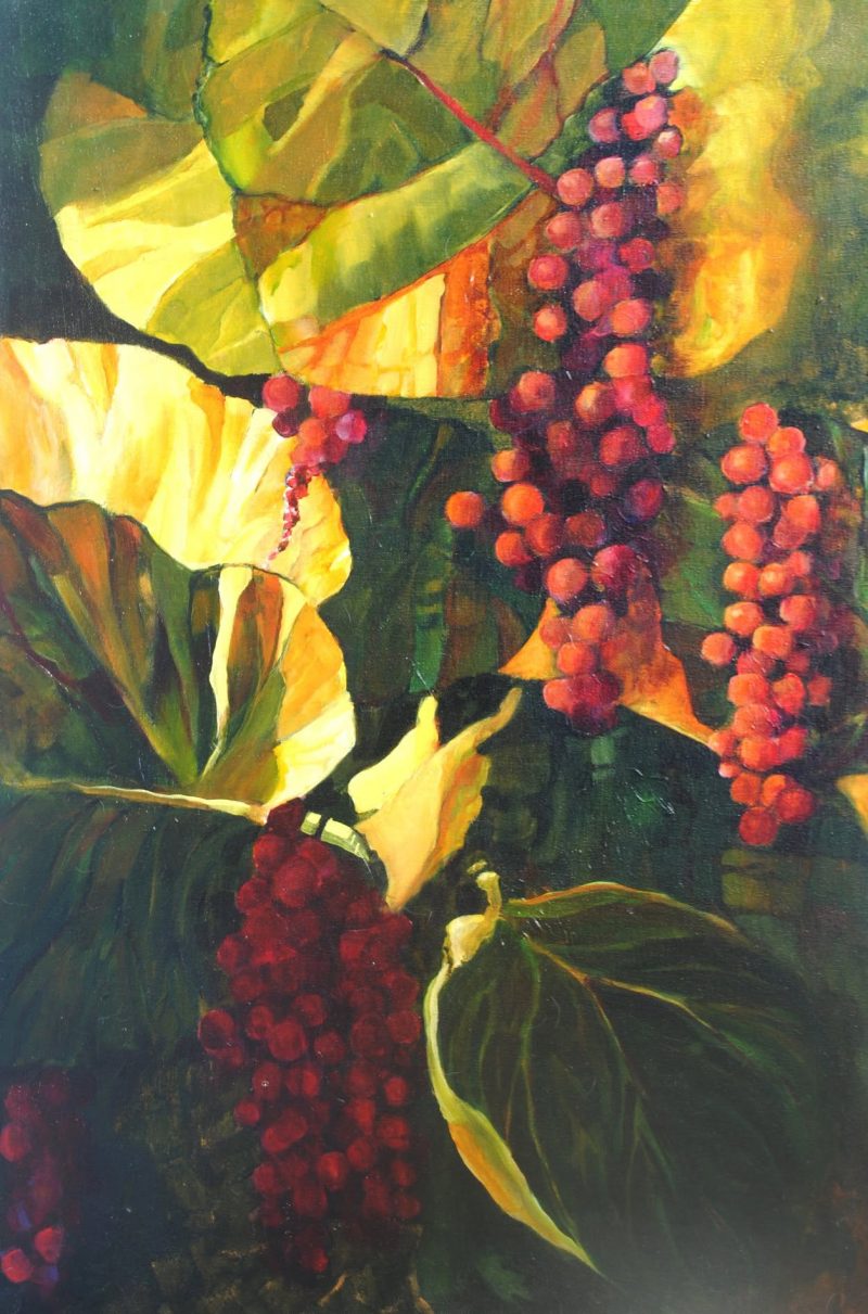 Sea Grapes 3, painting by Phyllis Charles