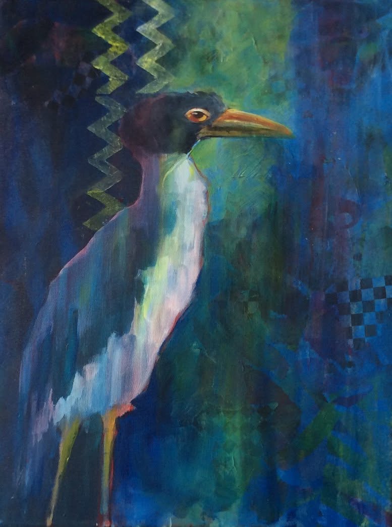 Some Bird, painting by Phyllis Charles