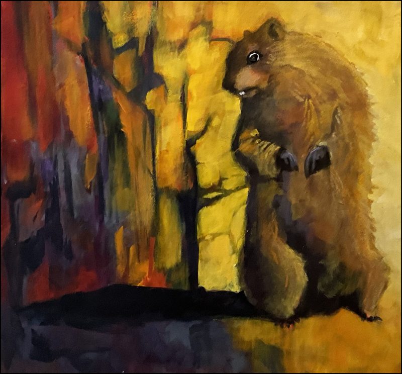 The Shadow Knows, painting by Phyllis Charles