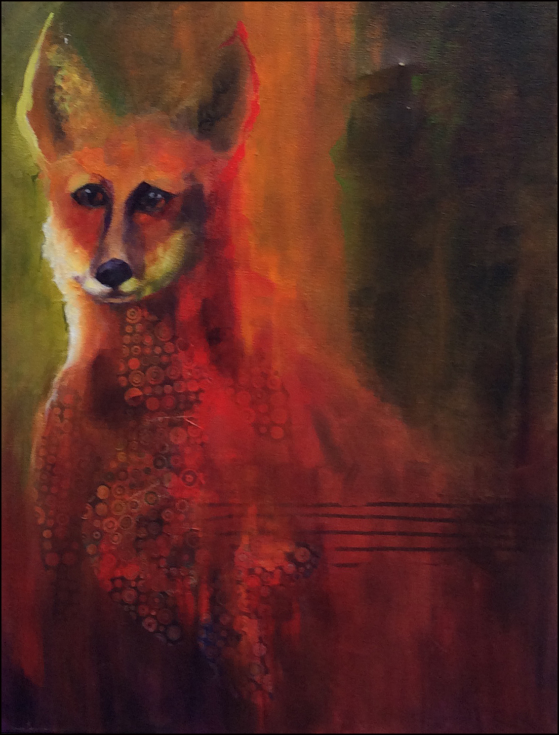 Watching, painting by Phyllis Charles