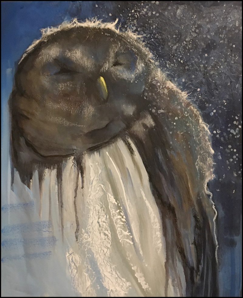 WTF, painting by Phyllis Charles