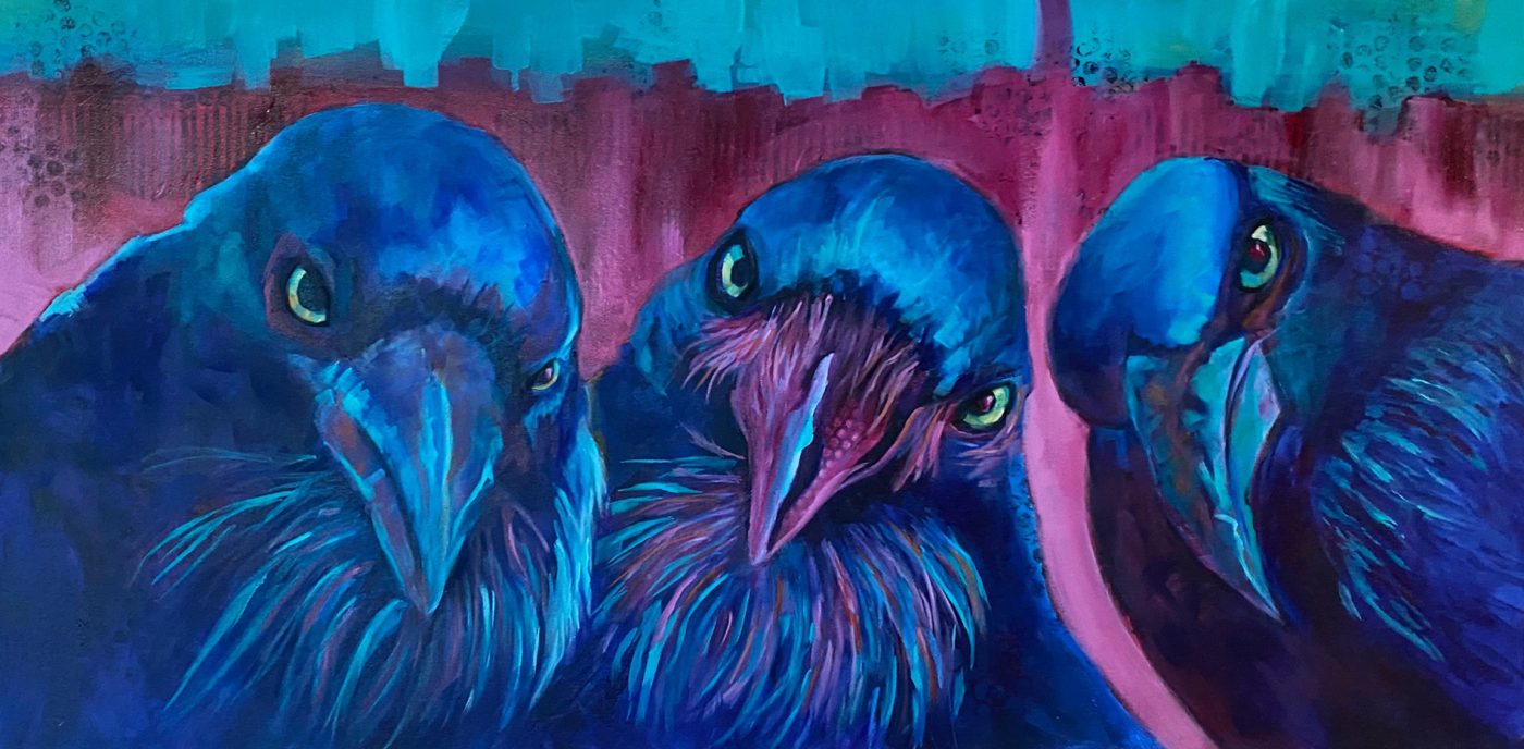 You Have Been Judged and Found Wanting, painting by Phyllis Charles